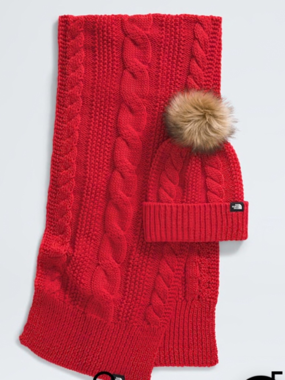 Northface scarf & hat set